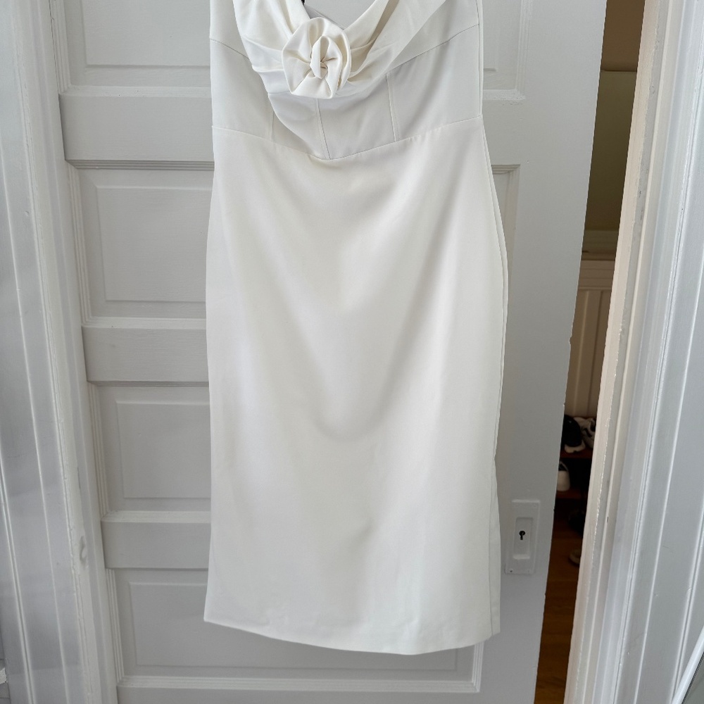 ML Monique Lhuillier  Leonor Crepe Midi-Dress